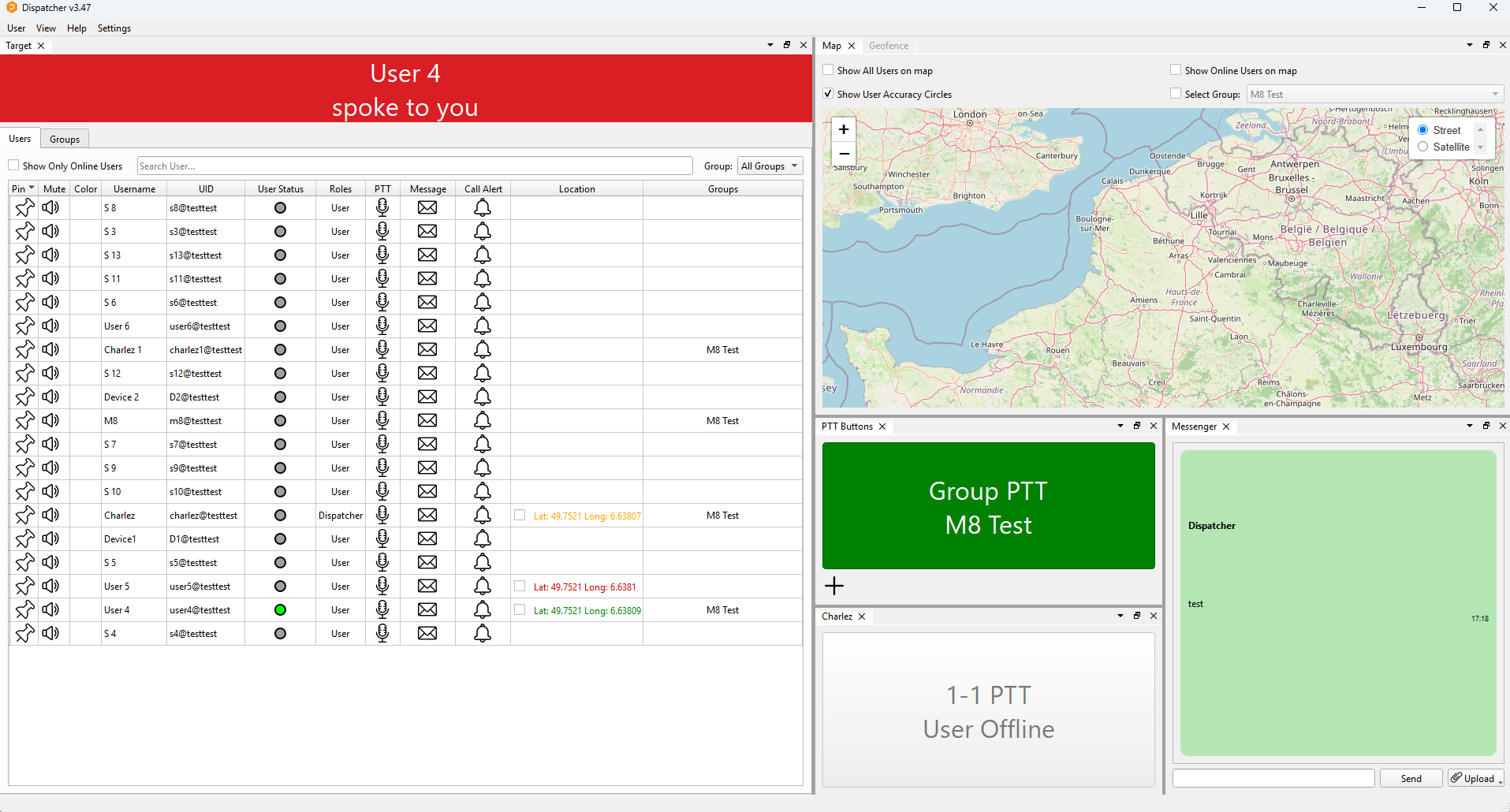 PTT Dispatch Console